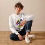 Mehar Club - I am Happy - Unisex eco sweatshirt - Image 4